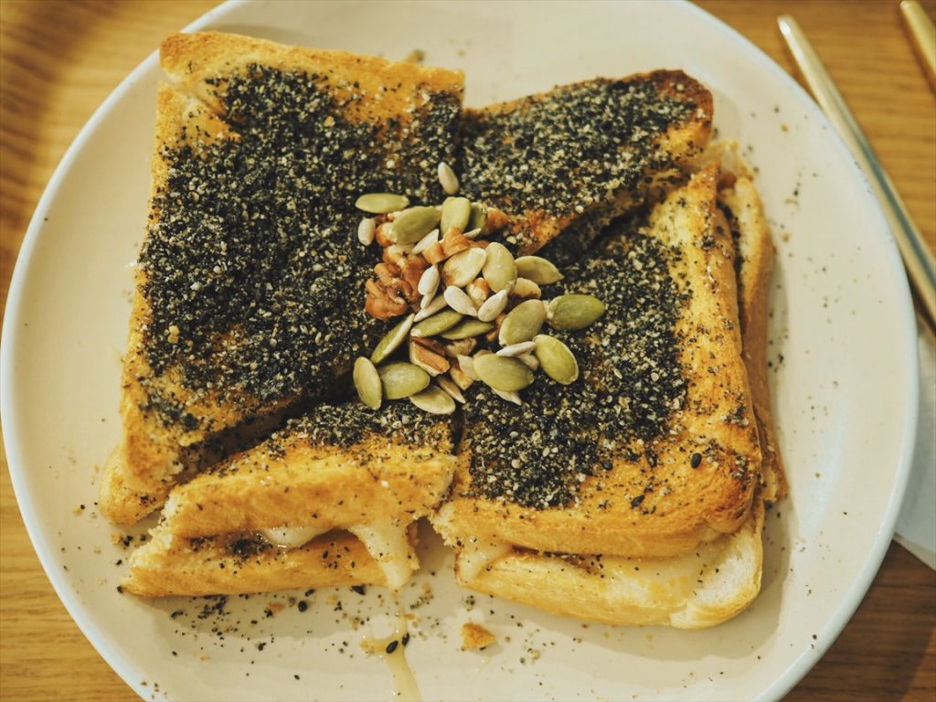 Gaza-Cafe-Soho-sesame-rice-cake-toast