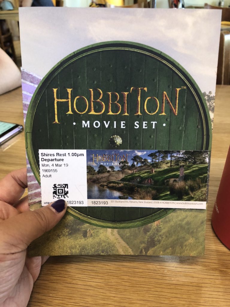 Hobbiton movie set ticket