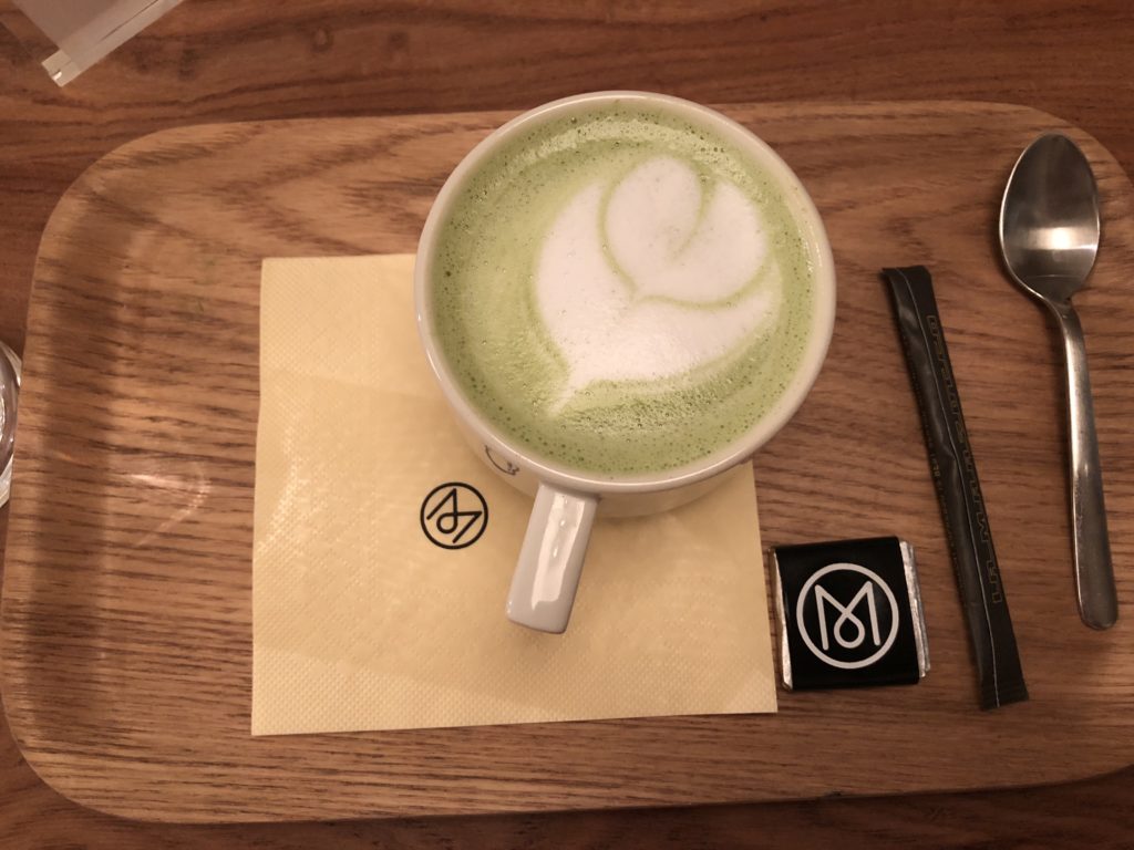 The Monocle Cafe green tea matcha