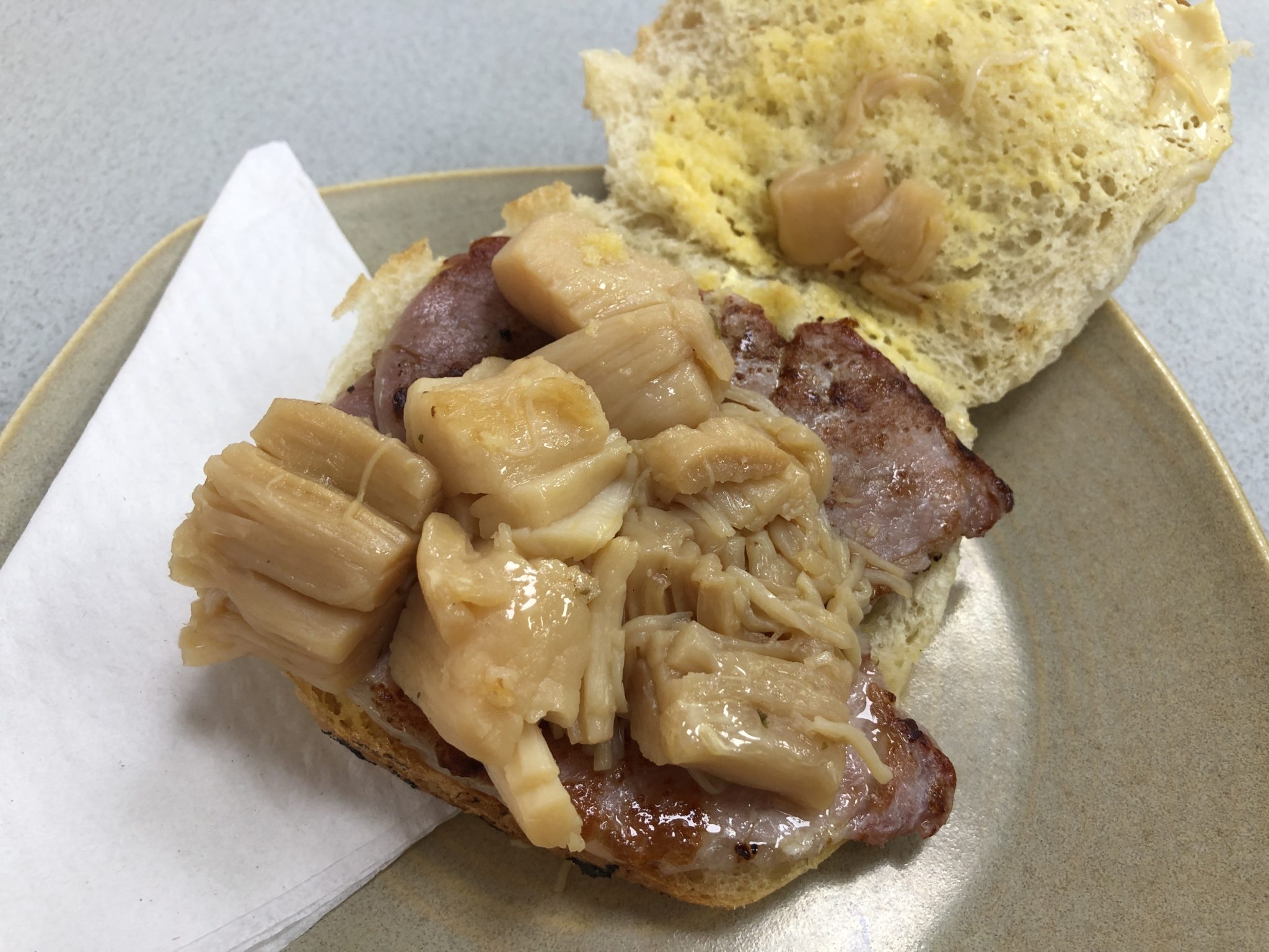 Billingsgate Café Scallops and bacon rolls the food connoisseur
