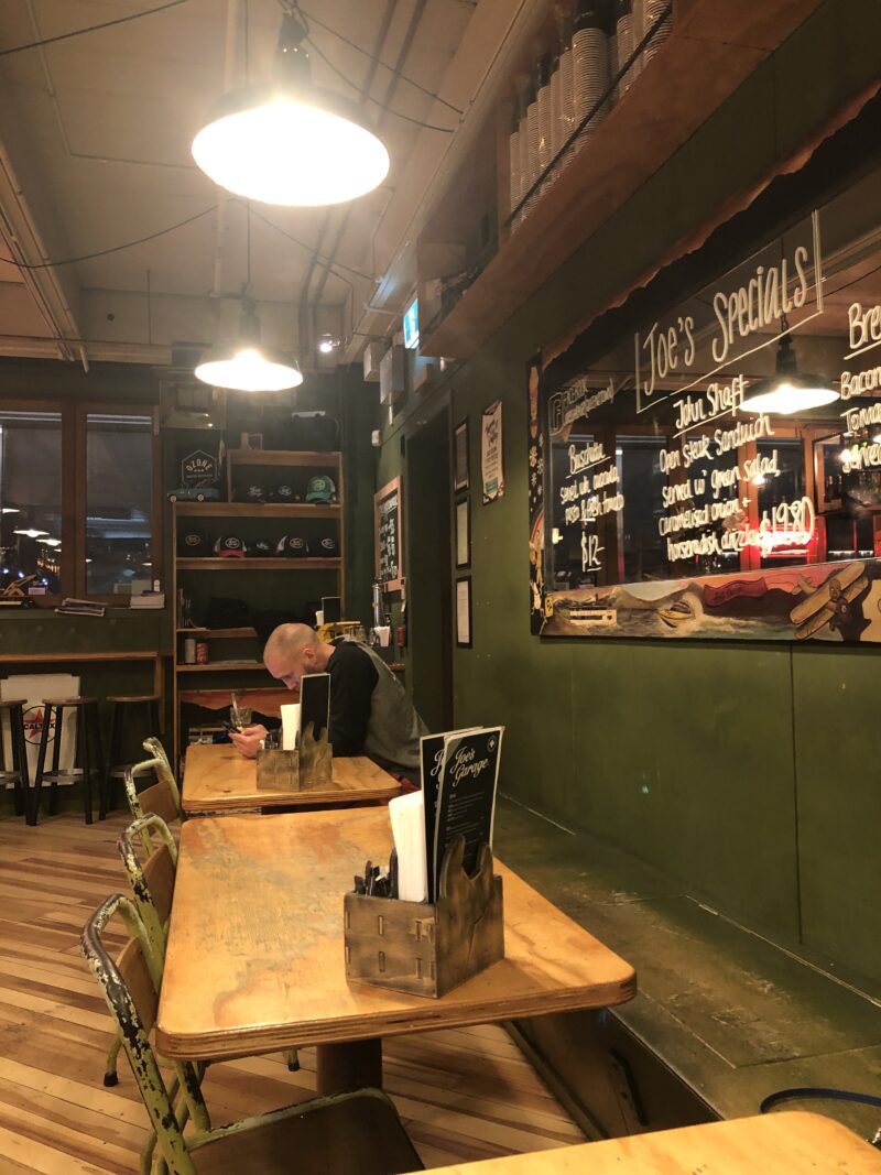 Joe's Garage laidback vibes casual cafe in Queenstown the food