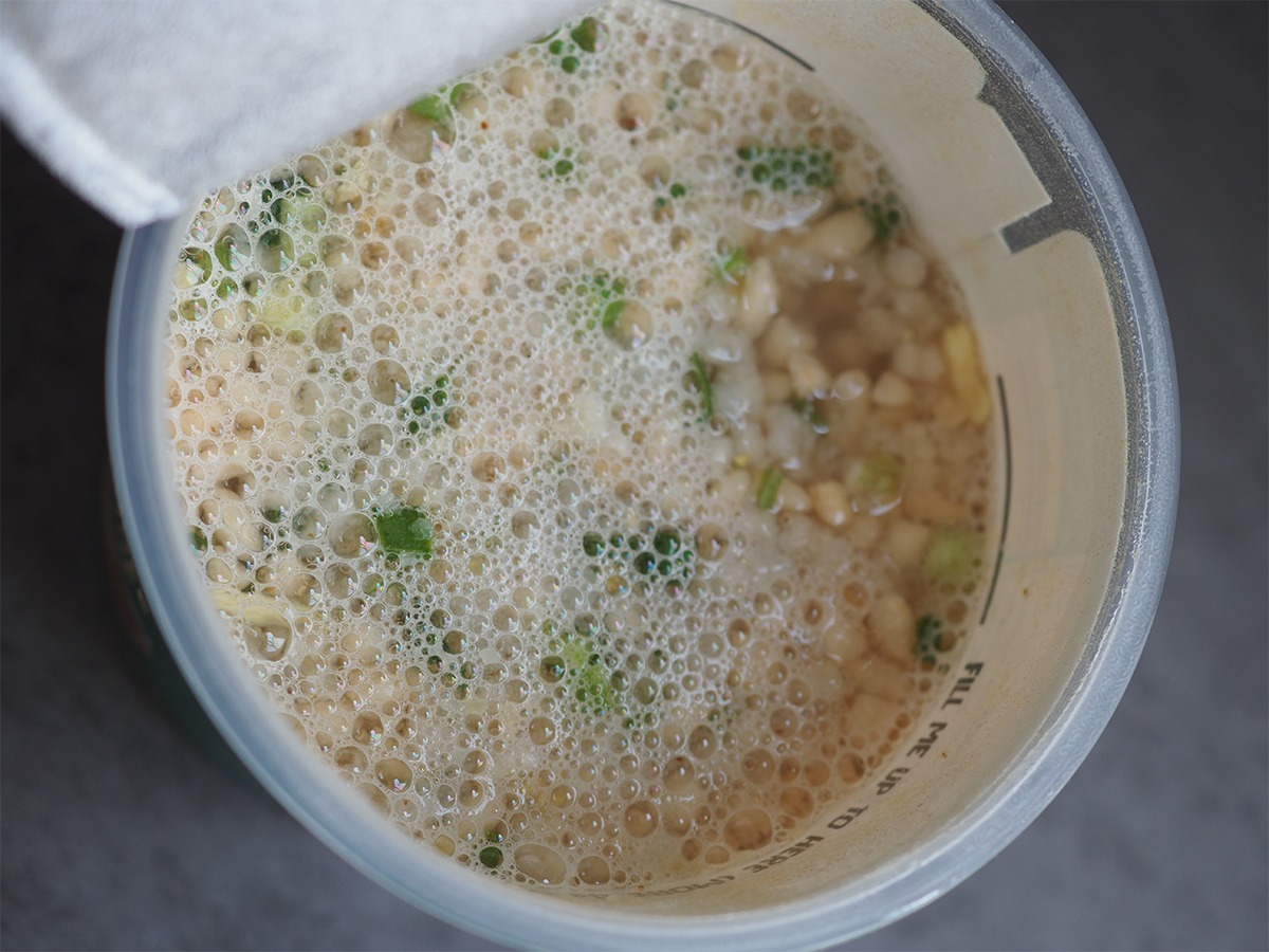 congee porridge with water