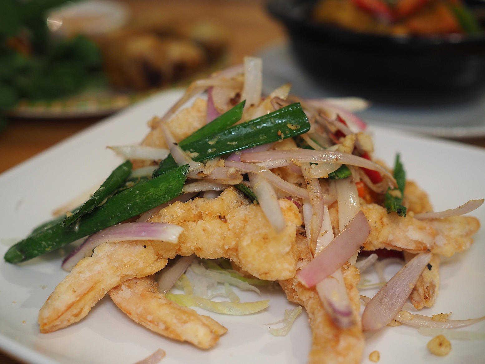 Tôm muối ớt Salt and Pepper King prawn Thanh Binh