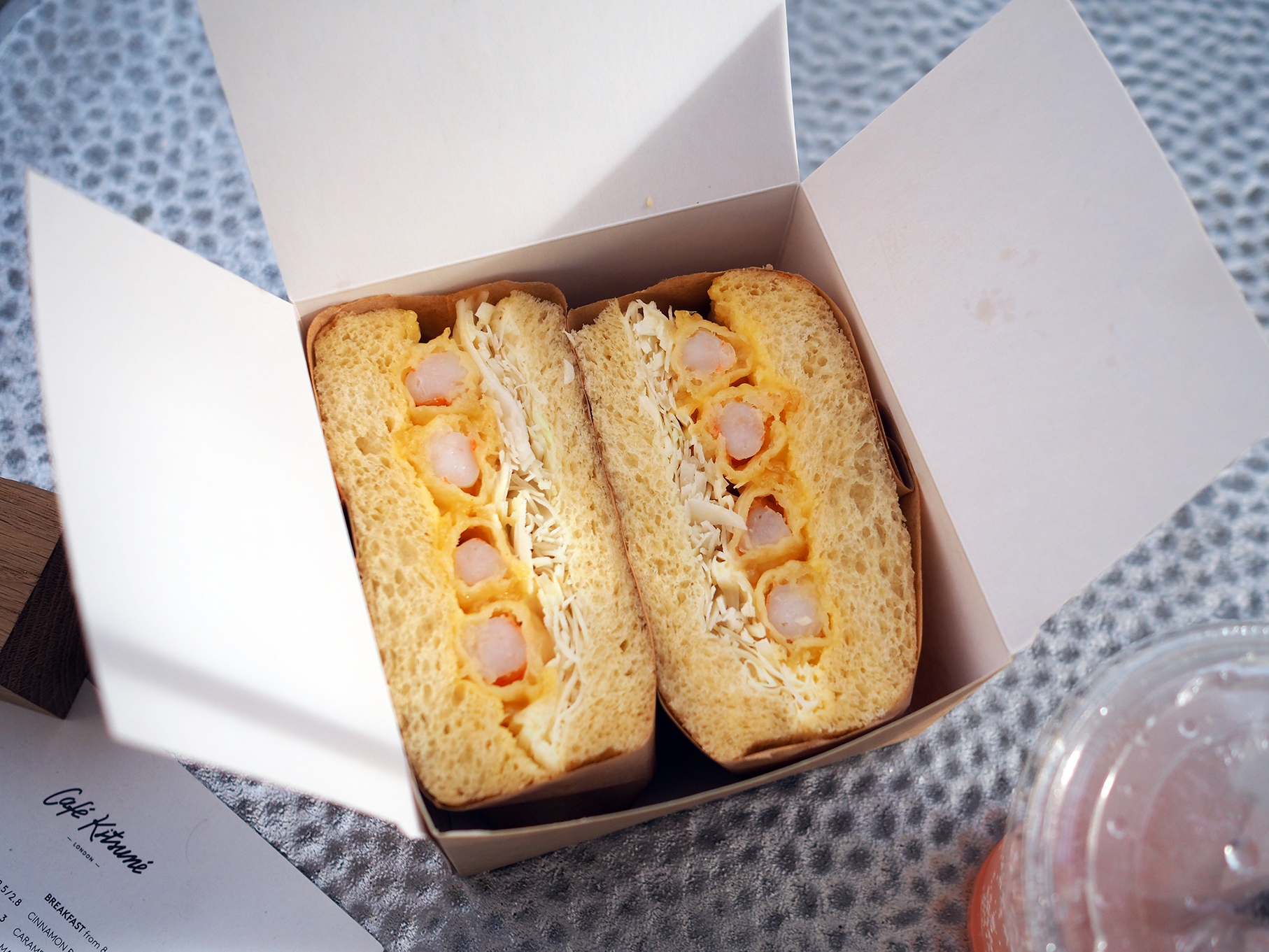 Café Kitsuné London Shrimp sando and yuzu mayo