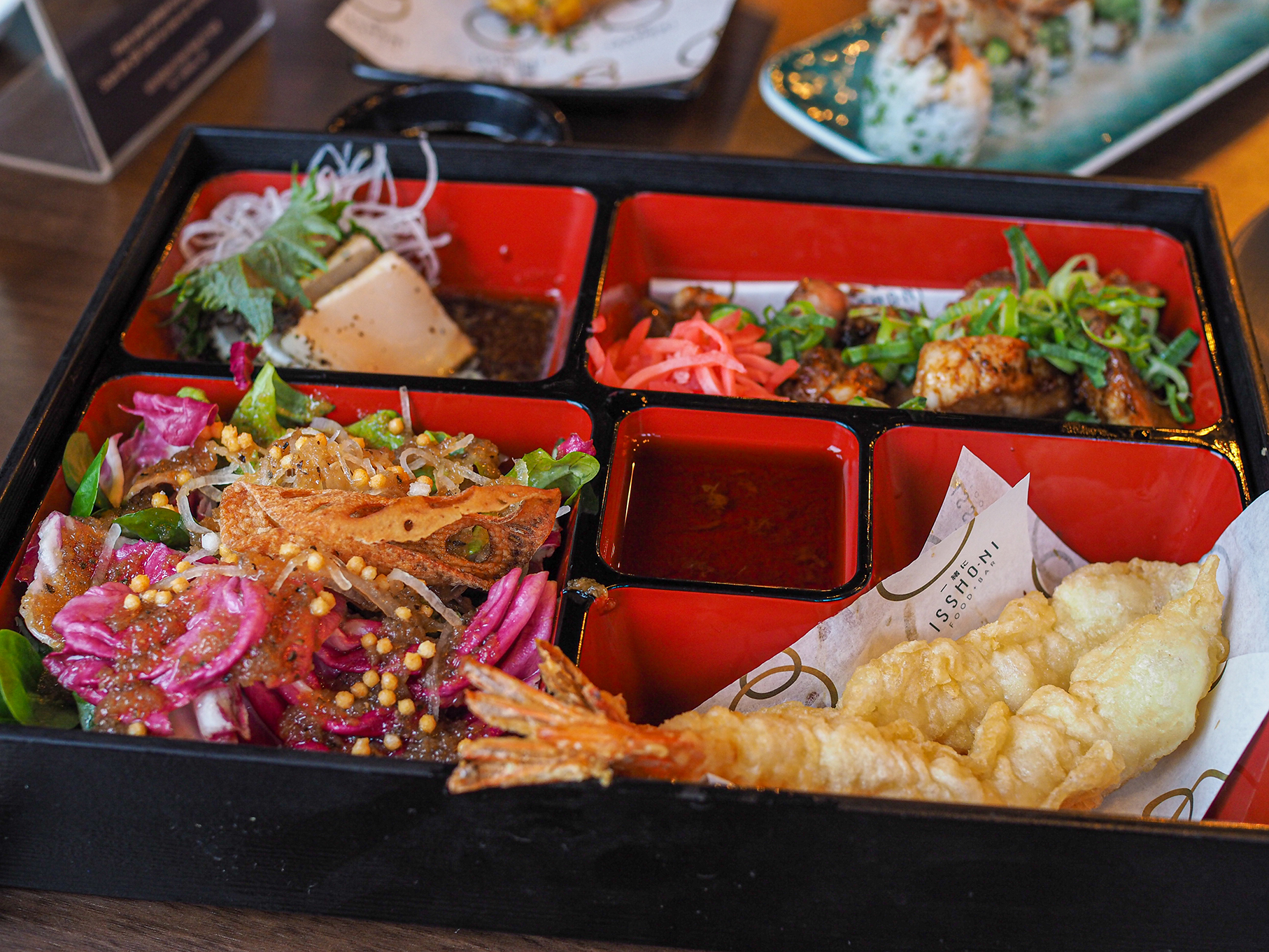 build your own bento box at Issho-Ni Bethnal Green