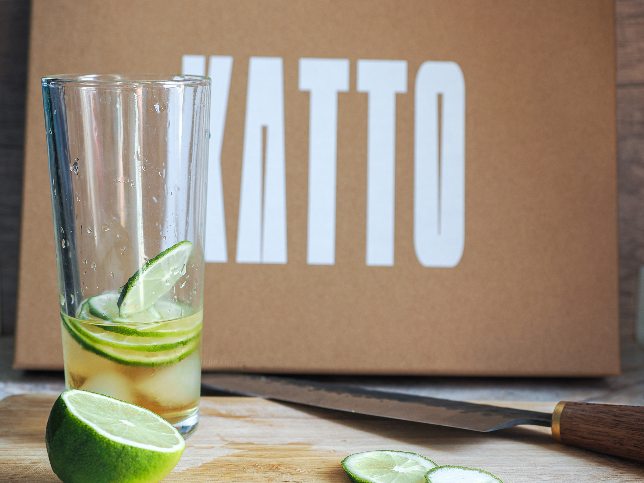 katto box and lime soda
