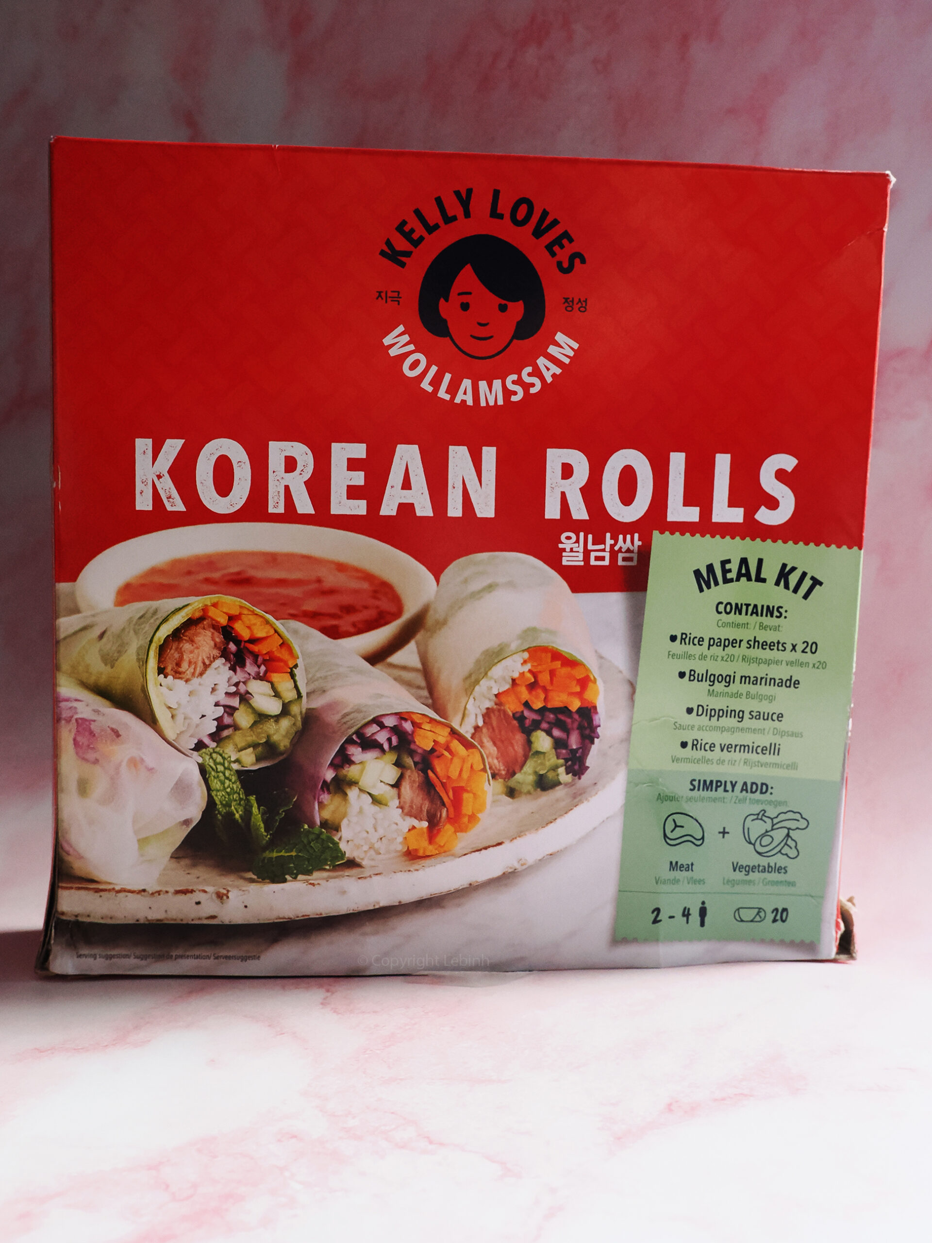 Kelly Loves Korean rolls kit box