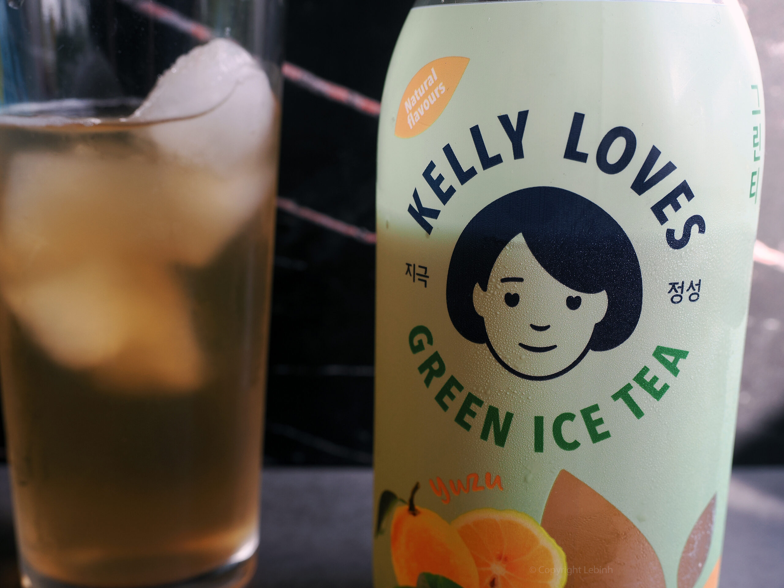 Kelly Loves yuzu tea 500ml bottle close up