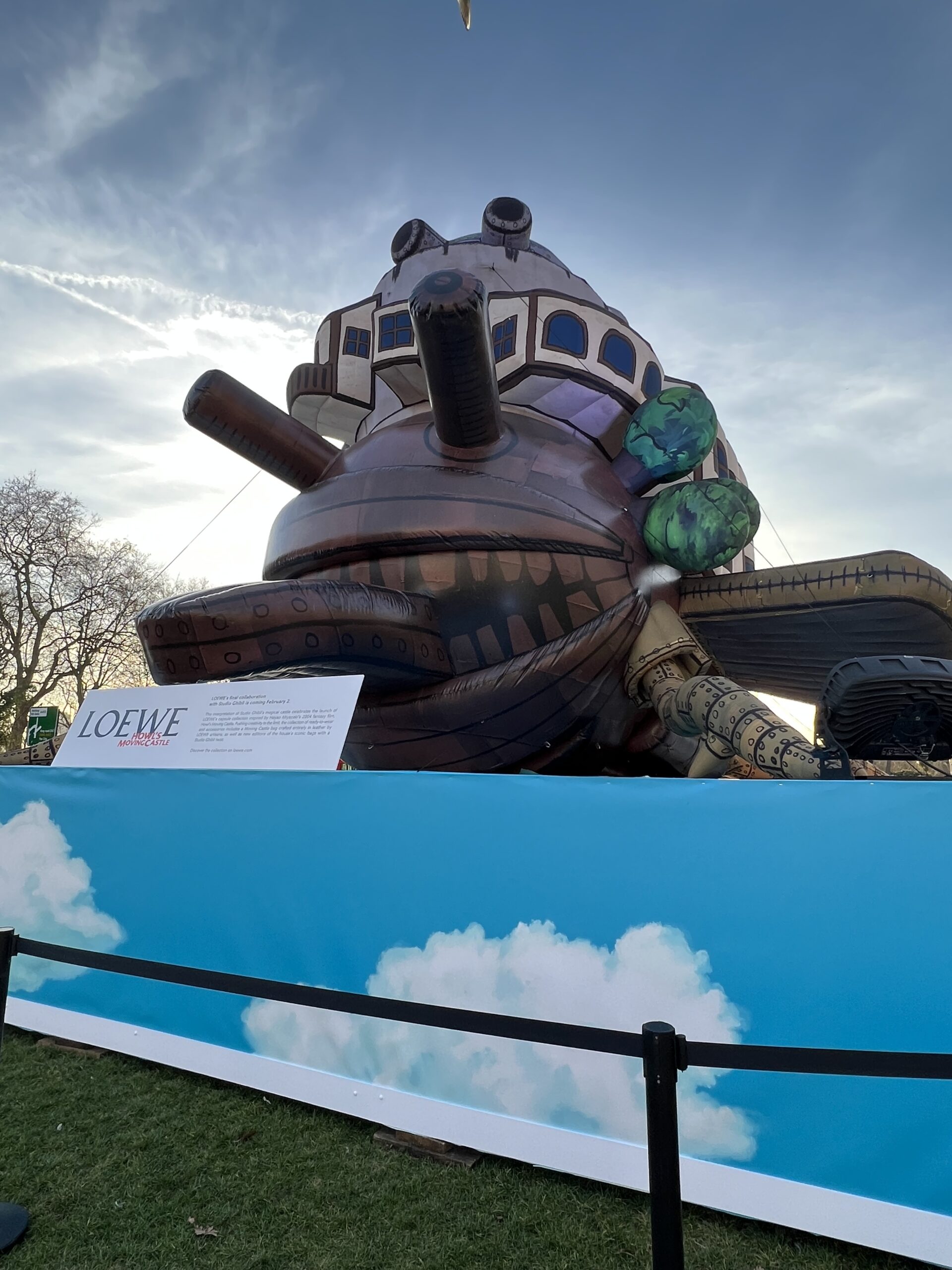 Howl's Moving Castle balloon in Marble Arch