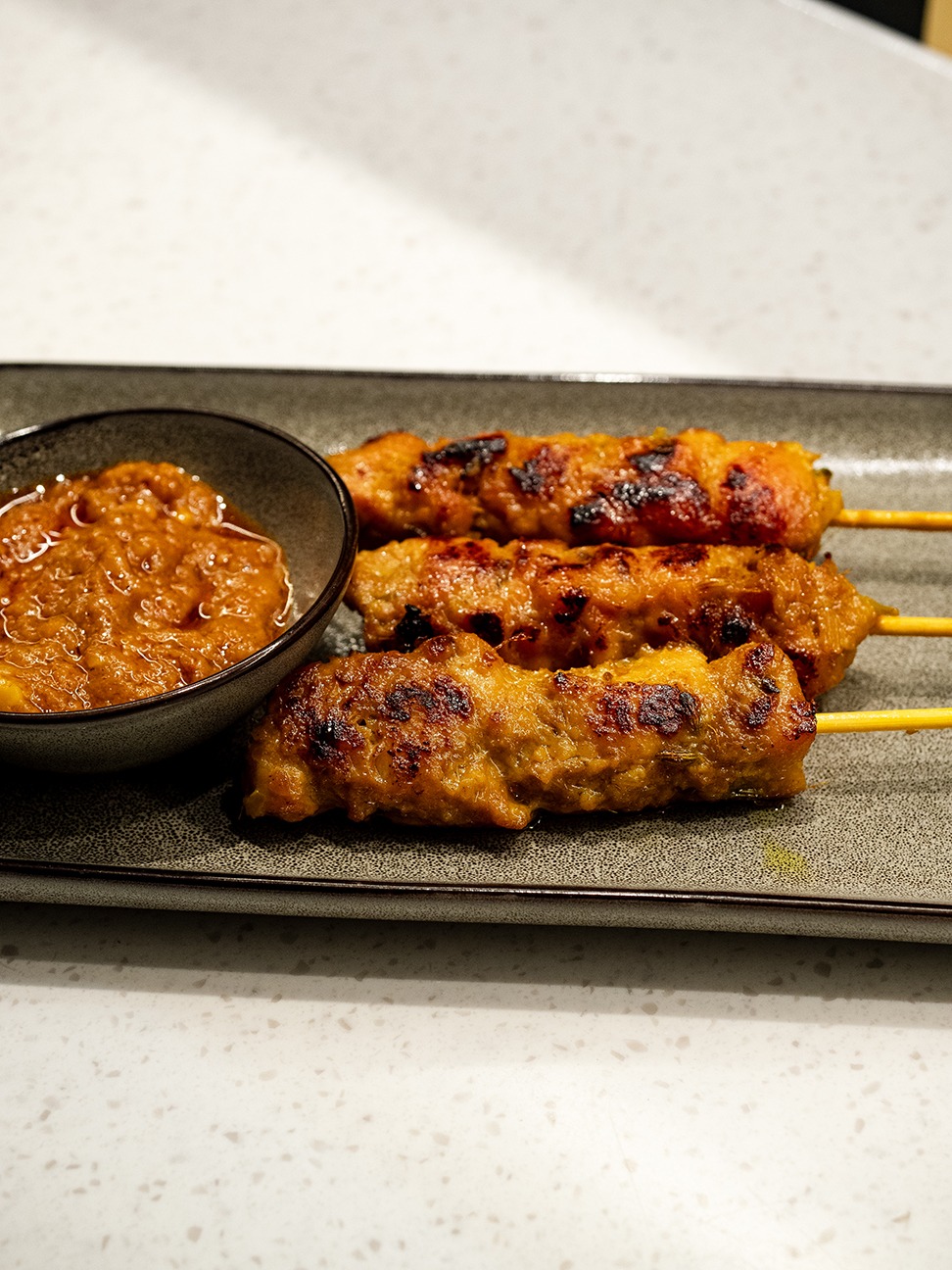 Char grilled chicken satay 7th cat