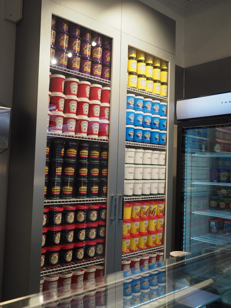 Anya Hindmarch The ice cream project wall of ice cream flavours