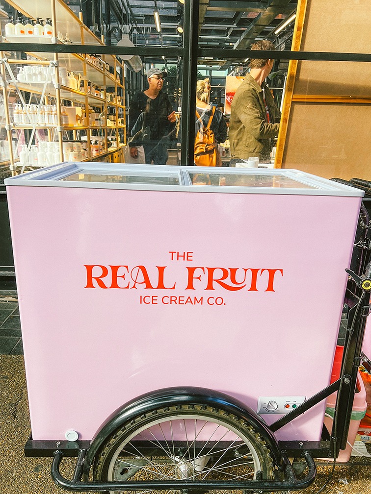 The Real Fruit Ice Cream truck in Spitalfields And other stories