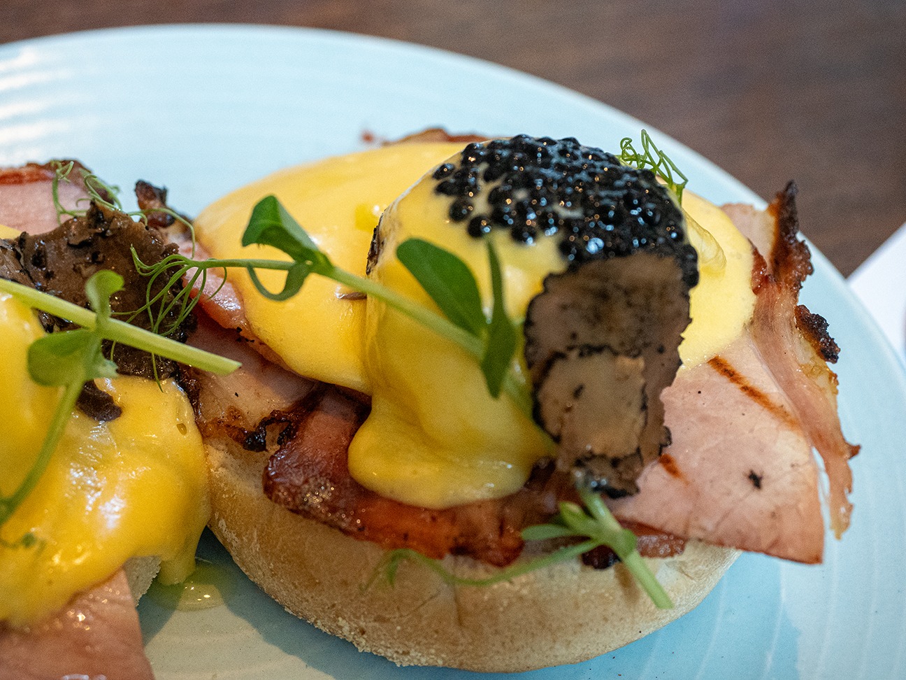 Rake’s Benedict side view