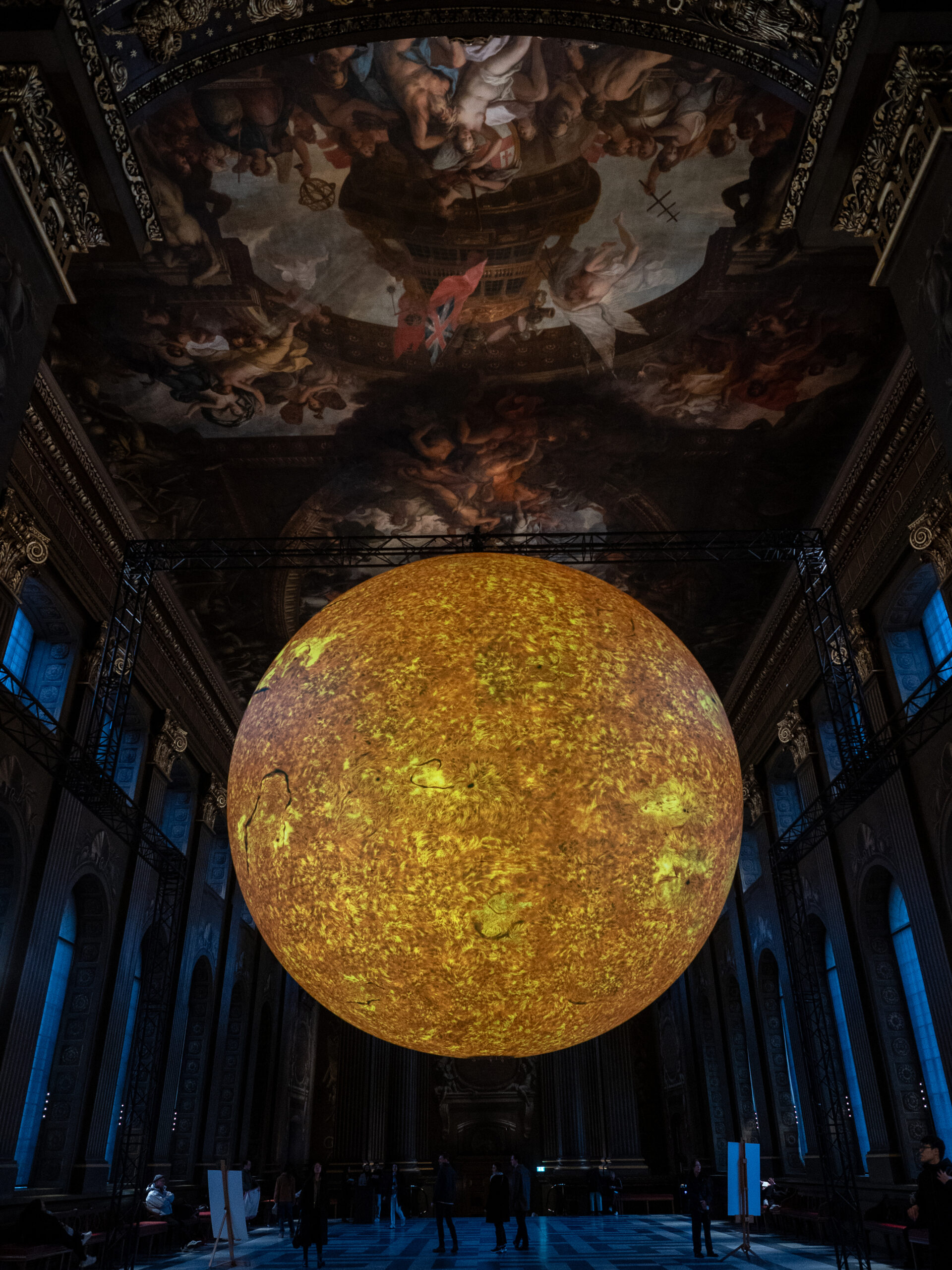 painted hall greenwich Luke Jerram helios