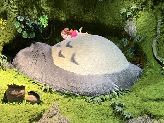 Life-size sculpture of Totoro