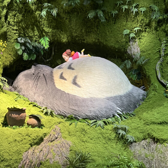 Life-size sculpture of Totoro