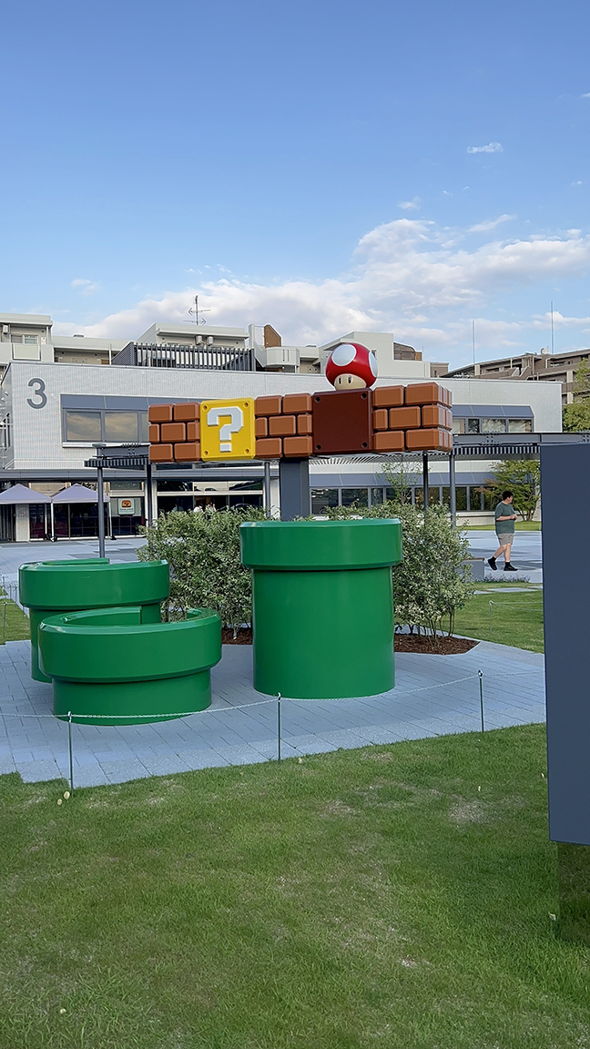 Mario world outside Nintendo Museum Kyoto