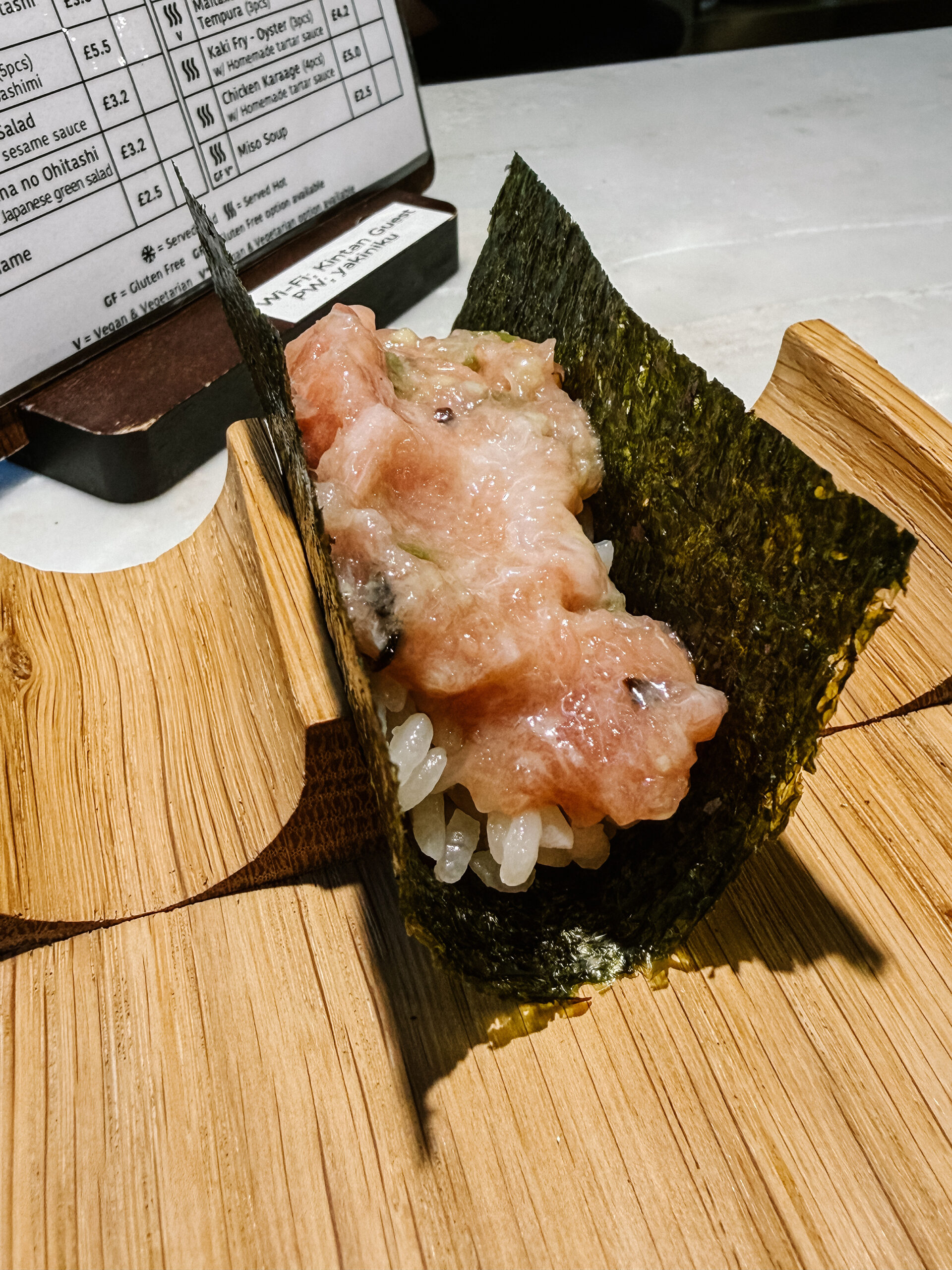 O-toro temaki handroll