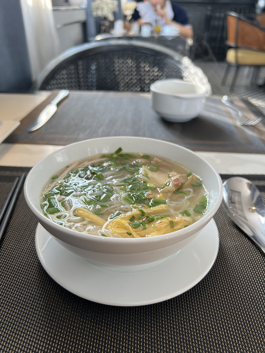 pho ga from Shining Central Hotel breakfast buffet