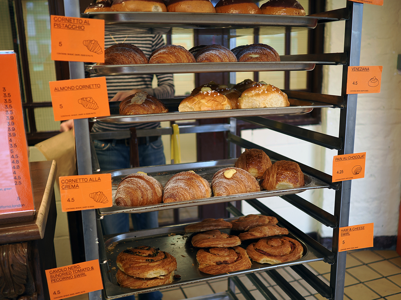 The Ragged School Forno ragged cafe takeway pastries