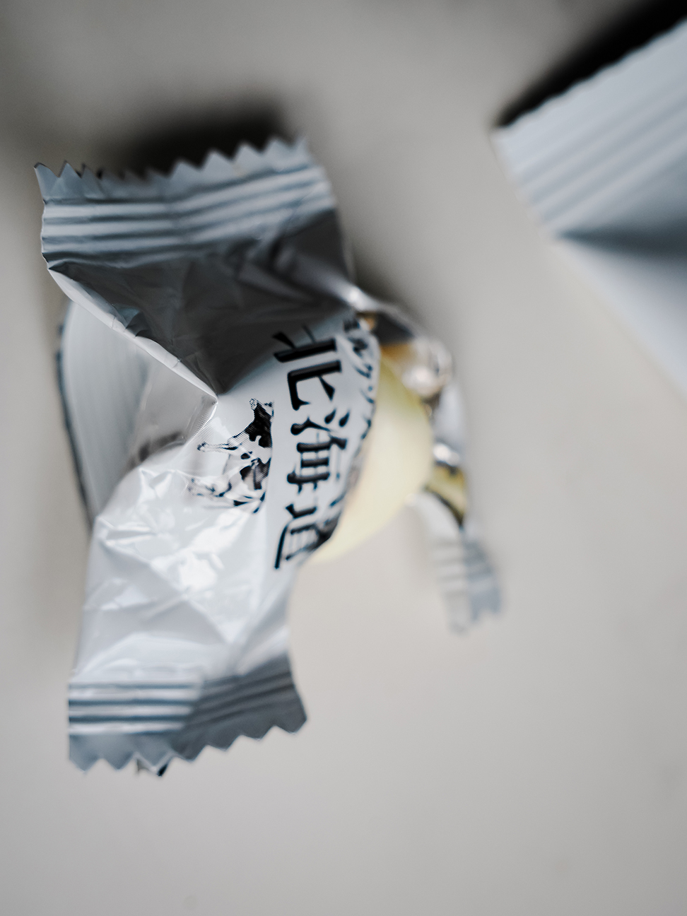 Ribon Hokkaido Milk soft candy wrapper
