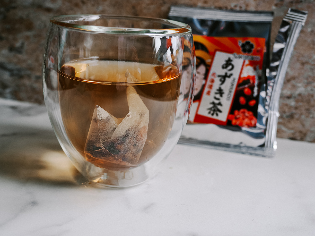 sakuraco Hokkaido adzuki tea in Jing tea cup