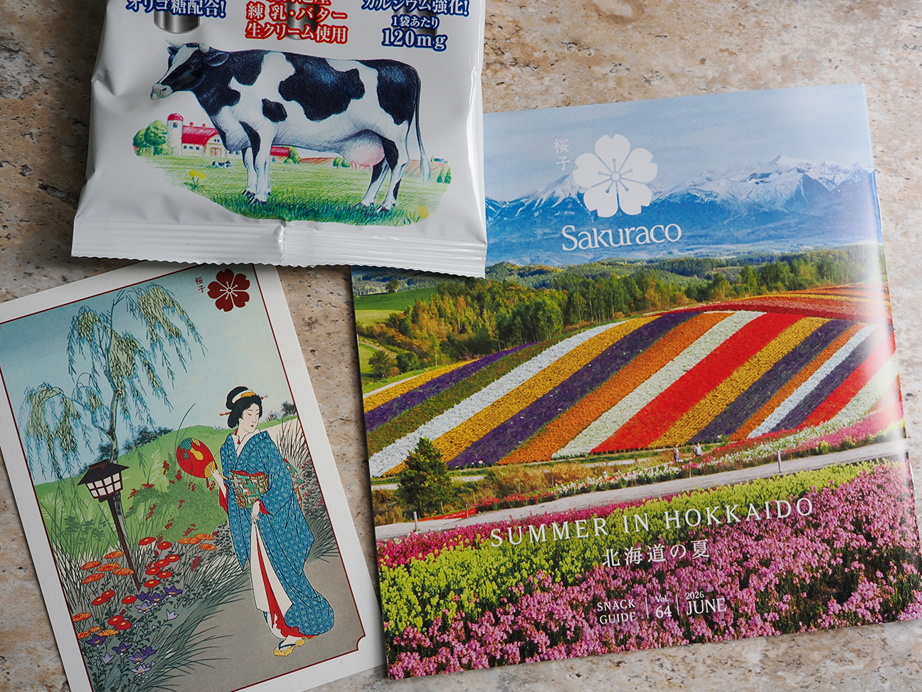 sakuraco booklet and postcard