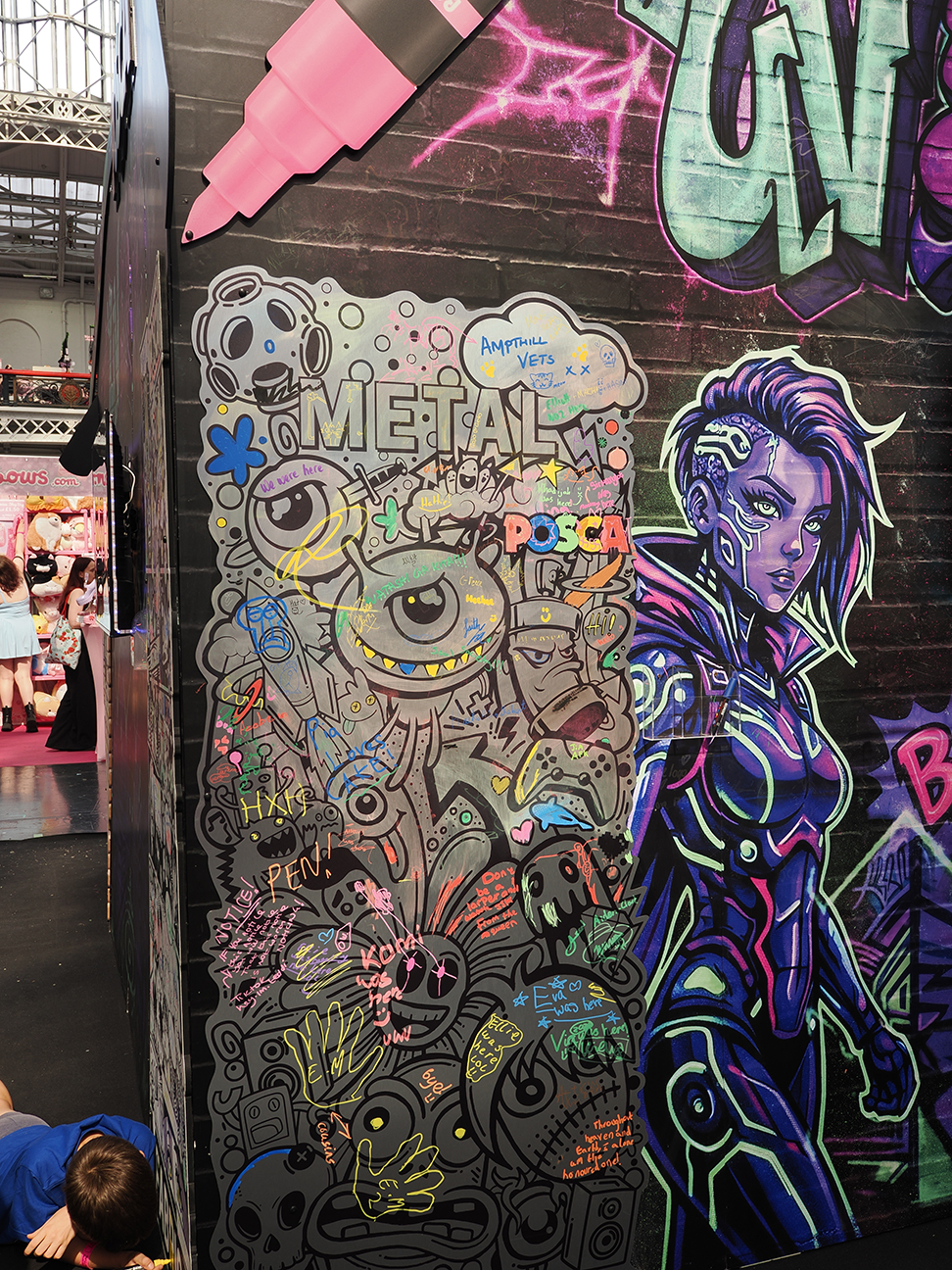 posca art wall
