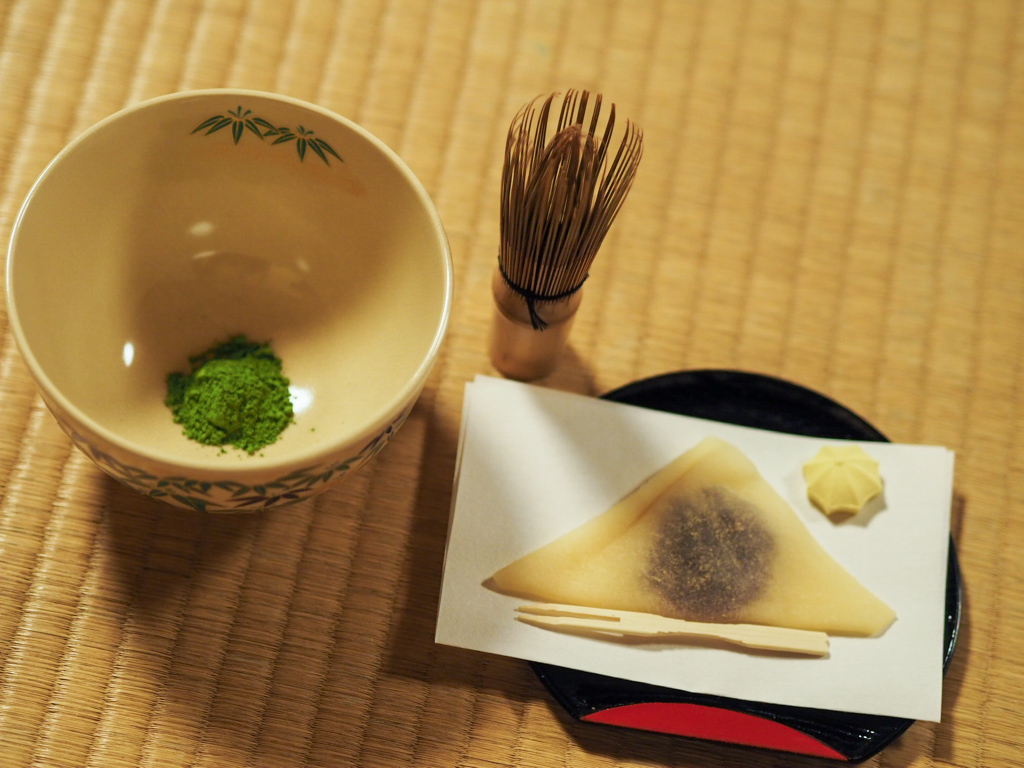 geisha and tea ceremony tradition with wagashi